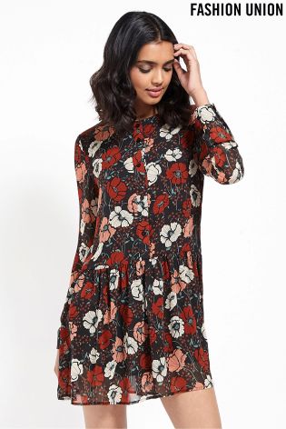 Fashion Union Long Sleeve Dress